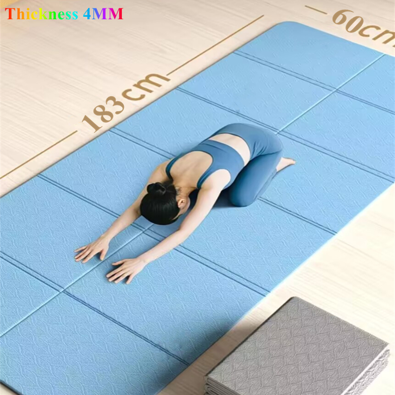Pilates Yoga Mat Workout - Allenamenti Pieghevole PVC Pieghevole Yoga 183x60x0.4cm