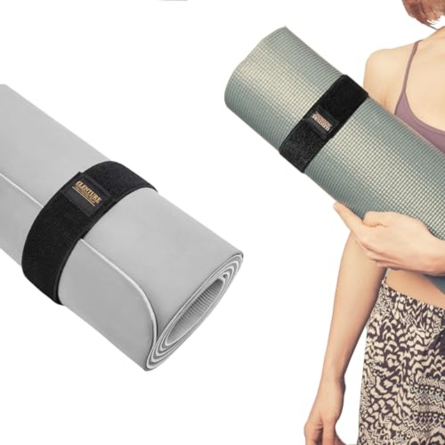 Pilates Yoga Mat Workout - Cinghia Regolabile per Tappetino Yoga Resistente