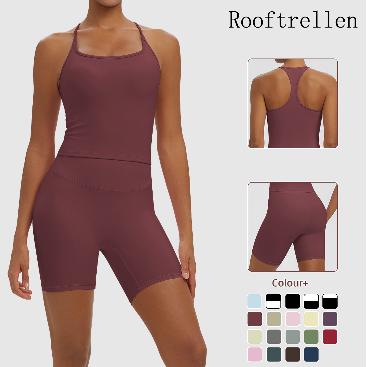 Pilates Yoga Gear - Rooftrellen Set Yoga 2 Pezzi Sexy