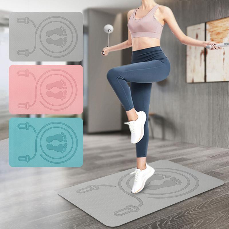 Pilates Yoga Mat Workout - Tappetino per saltare con corda da