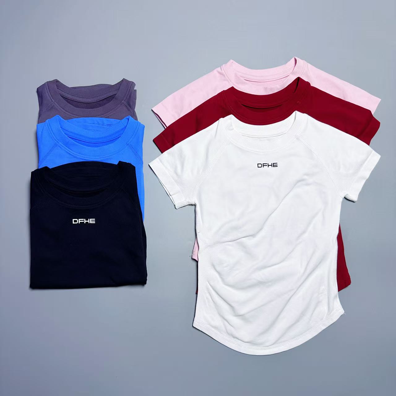 Pilates Yoga Top - Maglietta sportiva da donna, traspirante, a