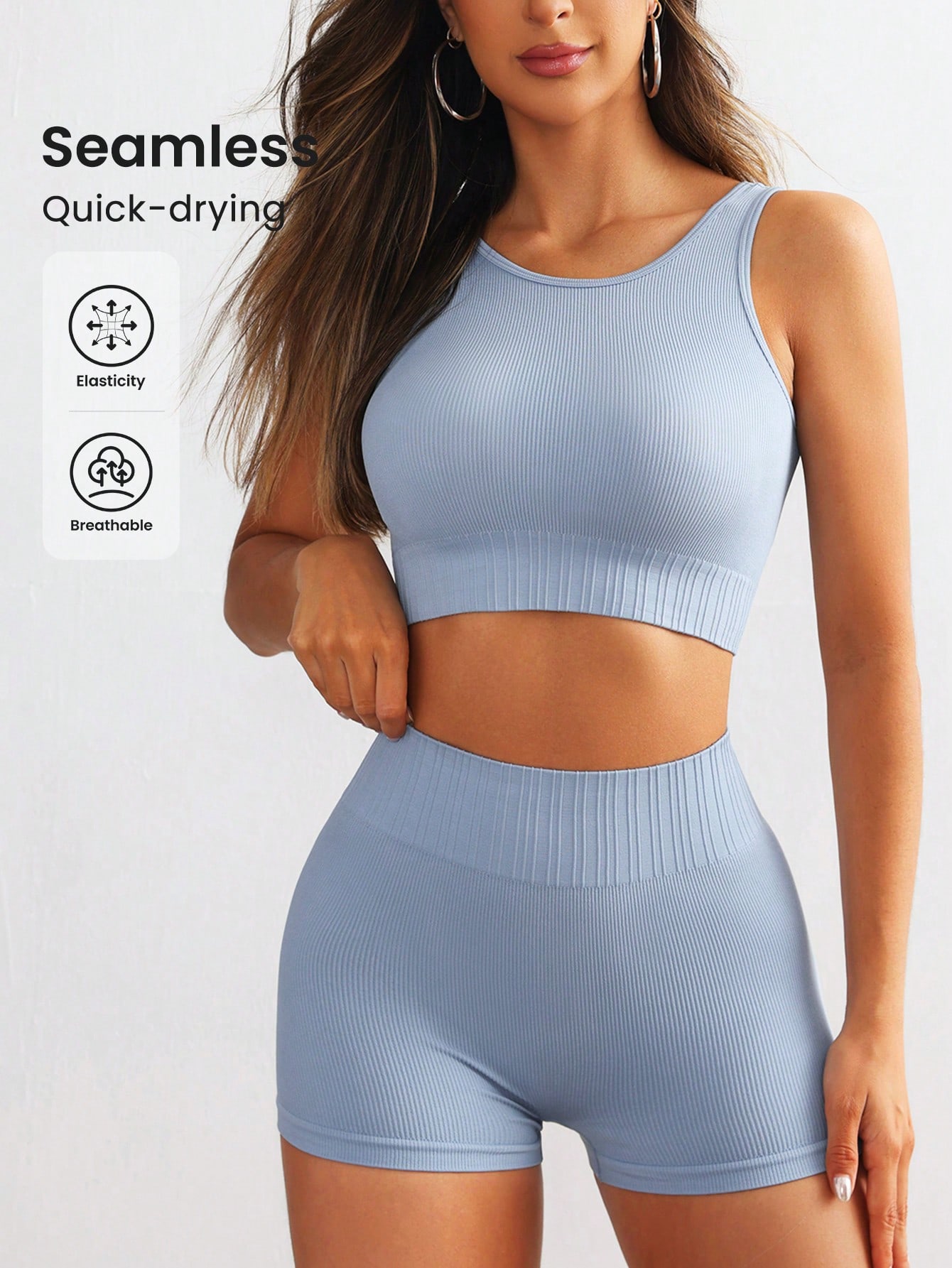 Pilates Yoga Gear - Set Yoga Donna Senza Cuciture a